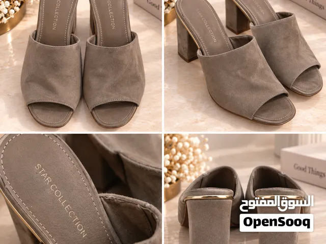 شوز نسائي STAR COLLECTION بيج تاوب بكعب عريض مفتوح36 5jd