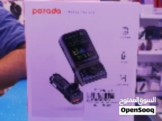 Porodo Dual Port Car Charger FM Transmitter PD36W بورودو شاحن سيارة بمنفذ مزدوج وجهاز إرسال FM PD36