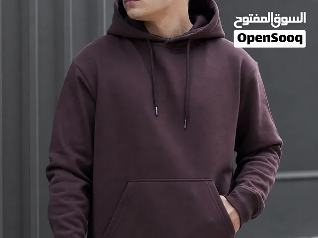 هودي قطن 100% بزونط سادة  Plain Hoodies 100% Pure Cotton