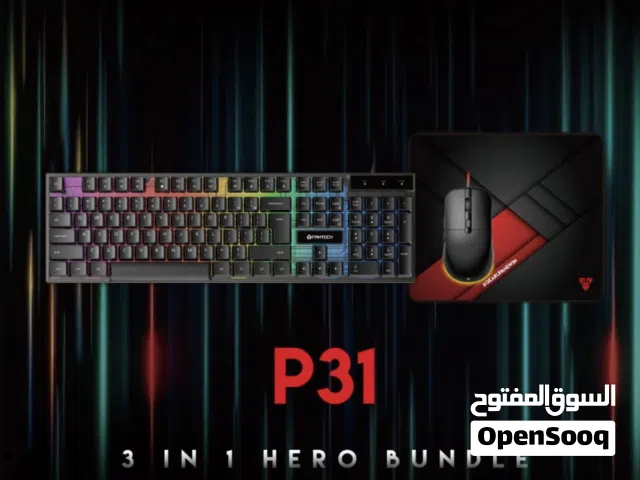 Fantech hero 3 in 1 bundle حزمة RGB مشالله تبارك الرحمن جودة جميلة وماوسباد يسع الى متطلباتك