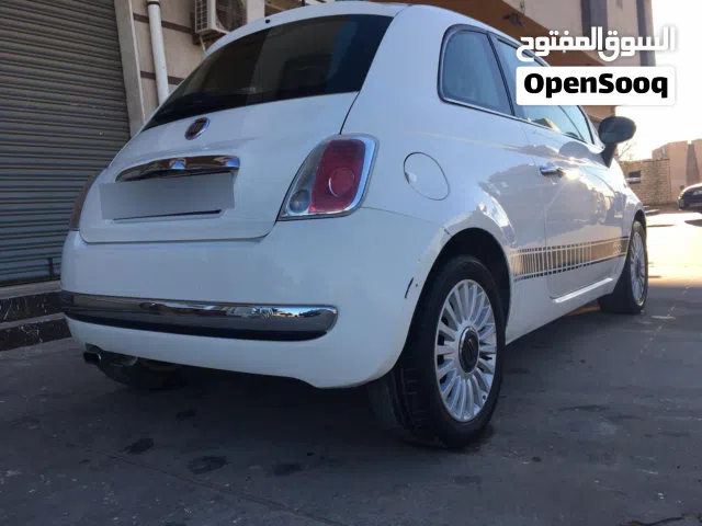 فيات 500 لون ابيض ممتازة