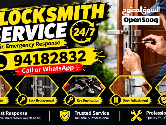 Locksmith Service Door Lock Repair Door Opening Service Door Lock Fixing Door Repair  Door Paint