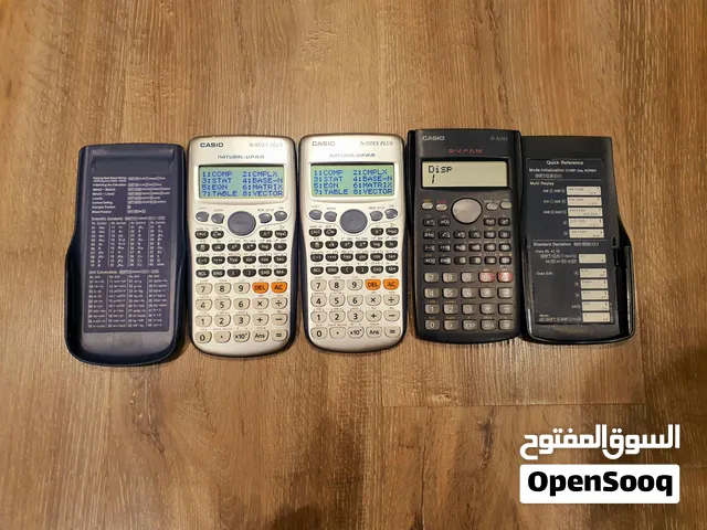 فرررصة عدد3 آلات ب1500 حاسبة Casio اصليfx-570ES PLUS + fx-82MS %1000 اوريجينال بحالة ممتازة استخدام