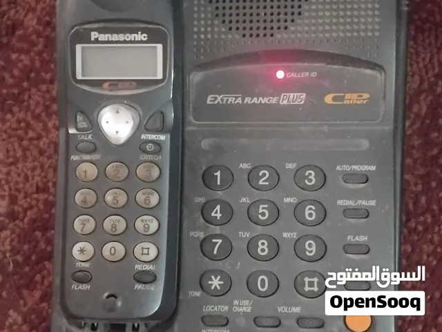 للبيع بالمحلة الكبري هاتف أرضي لاسلكي ماركة باناسونيك ياباني بالشاحن بيشتغل هاند فري فقط إرسال واستق