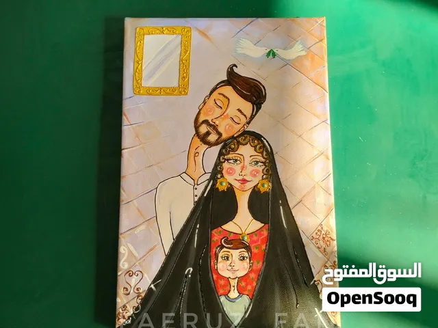 لوحة بغدادية ، اكريليك ع كانفس ، قياس 30×20.