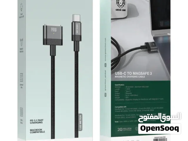 كابل جرين ليون المغناطيسي - شحن فائق 140 واط لماك بوك
