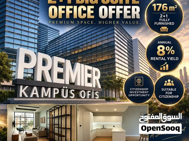 2+1 FULLY FURNISHED PREMIUM OFFICE AT PREMIER KAMPÜS OFİS