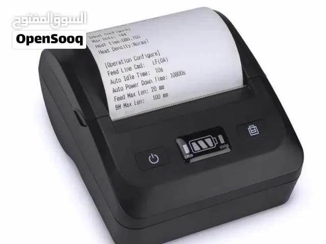 طابعات فواتير حراريه وليبل وستيكرات بلوتوث +USB محموله حجم 80ملم نظامTSC دقه في الطباعه