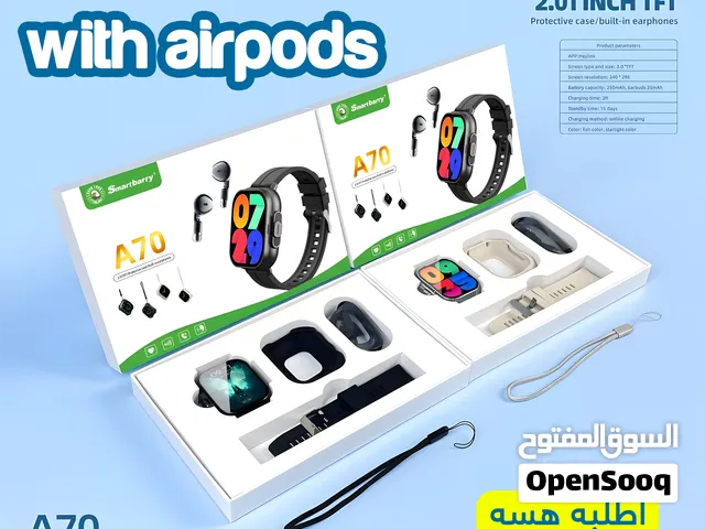 ساعة ذكية مدمجة مع سماعات لاسلكية بتصميم رائع يجمع بين الاناقة والتميز من اصدار SmartBarry