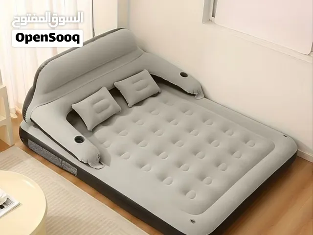 Air Mattress Inflatable Bed with Headboard And Pillows, Blow Up Couch Sofa Bed, Air Bed