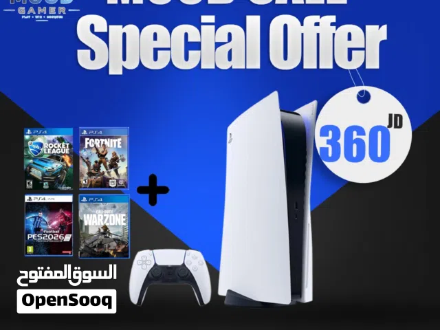 جهاز بلاي ستيشن 5 مستعمل  Ps5 Used  بافضل الاسعار مكفول تتوفر لدينا خدمة التوصيل