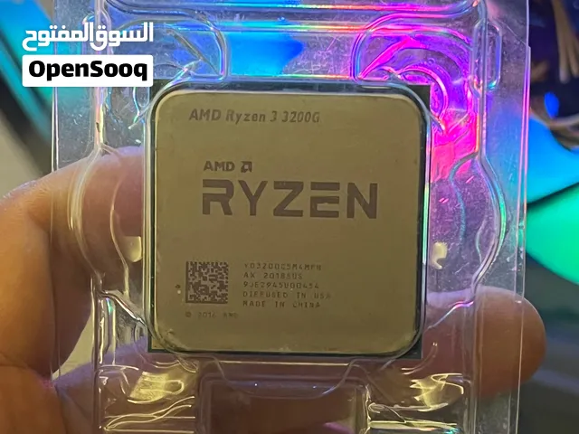 معالج رايزن بكرت شاشة داخلي  AMD R3 3200G.  مستخدم بحالة ممتازة للبيع بسعر ممتاز