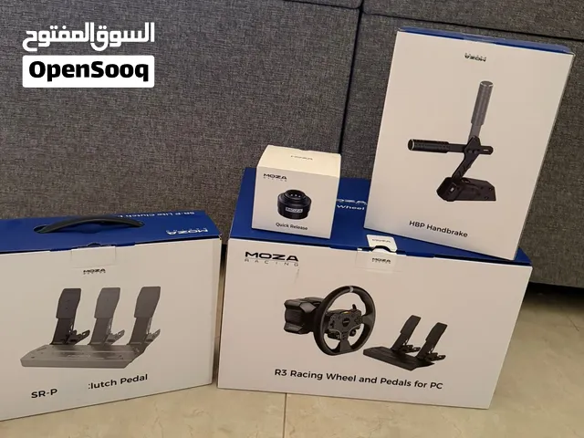 سكان و كرسي و هند بريك و دواسات من MOZA R3 Racing Wheel and Pedals for PC