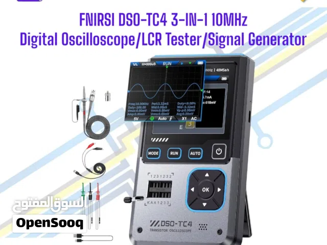 FNIRSI DSO-TC4 3-IN-1 10MHz Digital Oscilloscope/LCR Tester/Signal Generator