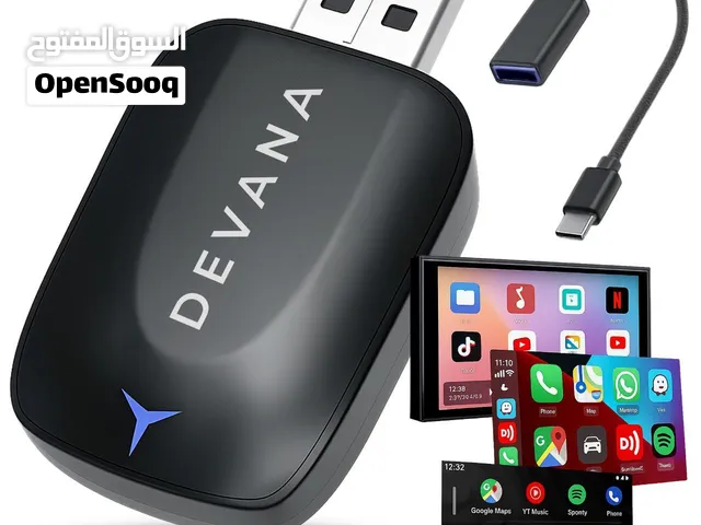 2-in-1 Wireless CarPlay & Android Auto Adapter (Plug & Play)