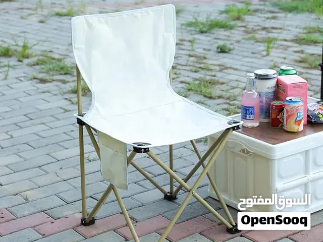 كرسي رحلات خارجي كرسي معدنية قابل للطي سهل الحمل للرحلات والتخييم يتحمل اوزان قوي جدا باقل سعر