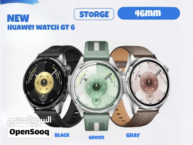 الأن بجميع الألوان جديد هواوي وتش جي تي 6 //  Huawei WATCH Gt 6 46mm