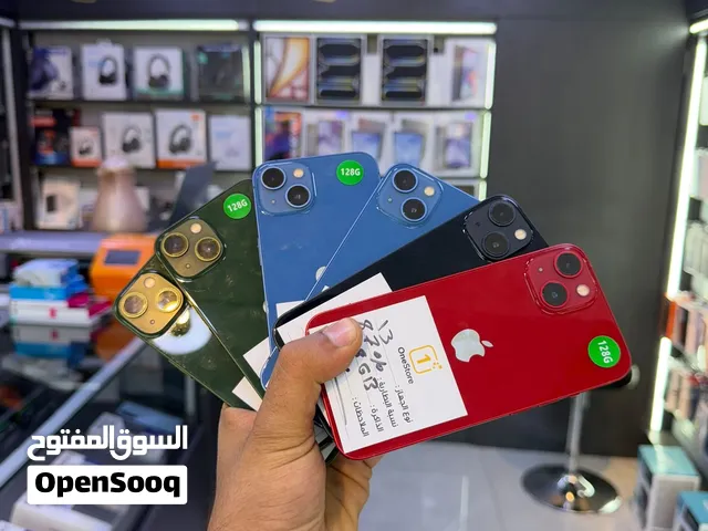 iPhone 13 128 GB uesd  ايفون 13 128 جيجا مستعمل بحاله وكاله  بطاريات من87/88/89اصلي مش مروفع ولا مفت