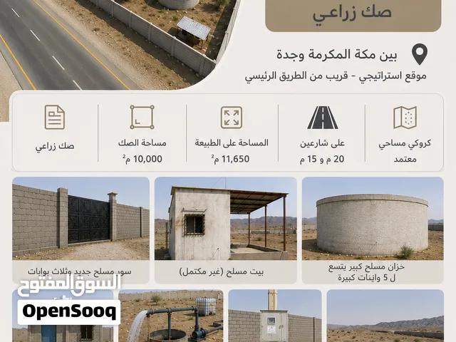 فرصة استثمارية مميزة أرض زراعية لإقامة المشاريع الزراعية