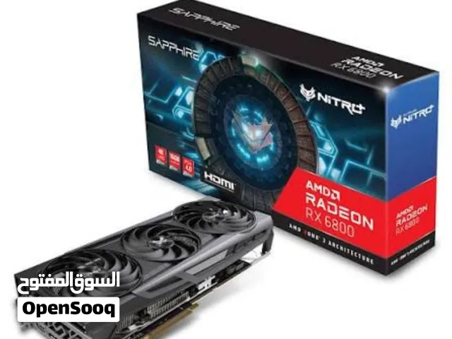 كارت شاشة rx6800 نيترو سيفاير جاني عل أيدي نظيف ولا مبدل بي أي شي