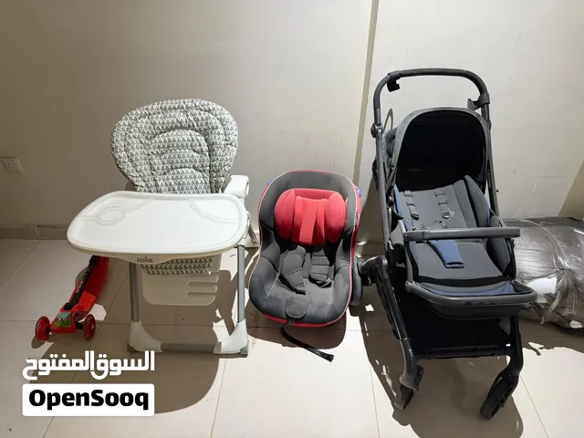 عربيه اطفال وكرسى اطفال سياره وكرسى اطفال للطعام واسكوتر