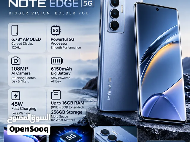 Note Edge  265GB موبيل انفينكس جديد  وارد الخارج خالص الضريبة ممكن التأكد من صحة السيريال