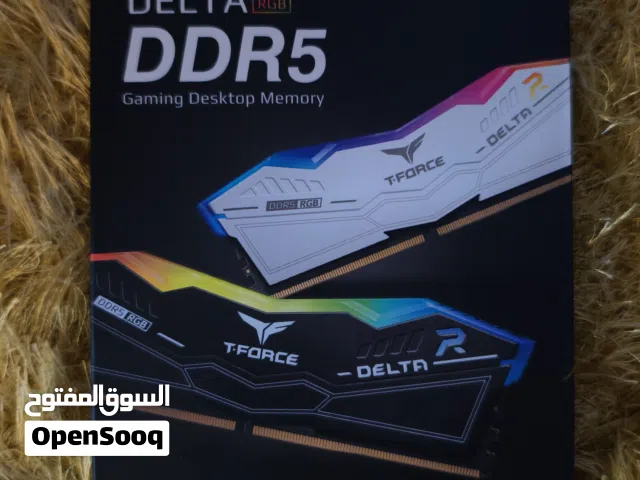 Brand new رام كبس جديد من T-Force Delta RGB DDR5 2x16=32GB 6000MHz (Intel/AMD)