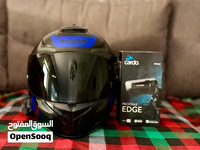 خوذه nolan N80مركب عليها.سماعه cardo packtalk سعر حرق و نهائي