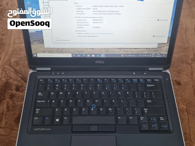 Dell laptop core i7 - 2.7 GHz-8 GB RAM- 256 GB SSD storage 14.1display Win-10 Good Battery.