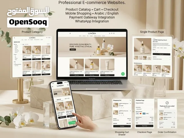 مطور مواقع محترف Turn Your Idea Into a Professional Website — حوّل فكرتك إلى موقع احترافي