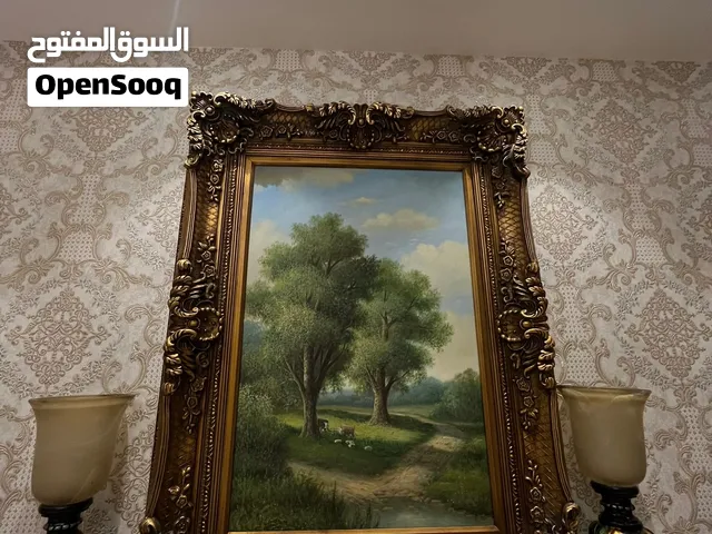 لوحة منظر طبيعي مرسومة باليد – لوحة فنية مميزة