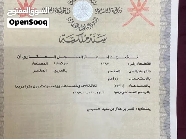 ارض زراعيه