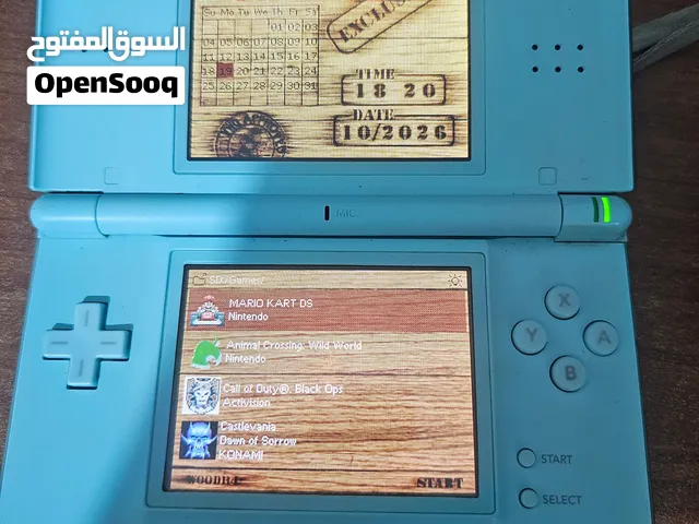 للبيع nintendo ds lite باللون الاخضر المميز مع قلم اللمس الخاص به