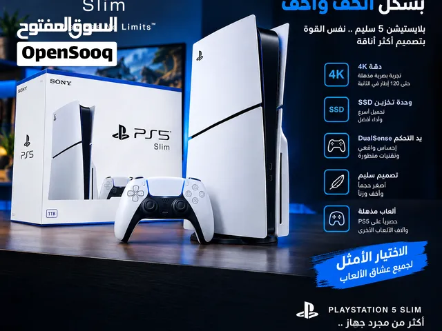 PS5 Slim عالمك يبدأ هنا قوة الجيل الجديد عيش اللعبة بكل تفاصيلها تجربة ماPs5 slim Disc Edition