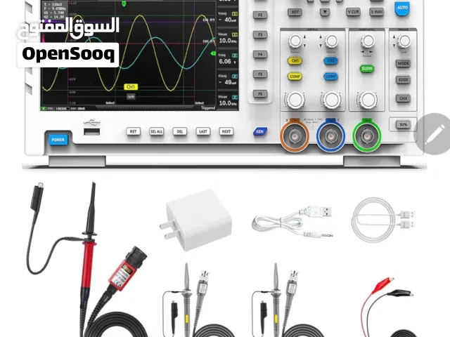 جهاز FNIRSI 1014D أوسيلوسكوب رقمي ثنائي القناة 100MHz مع مولد إشارات DDS