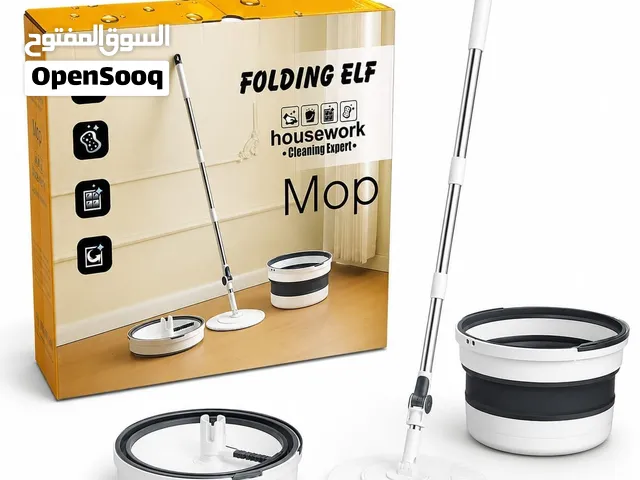 Upgraded spin mop and bucket set, separate clean and dirty water system, 360° folding square mop hea
