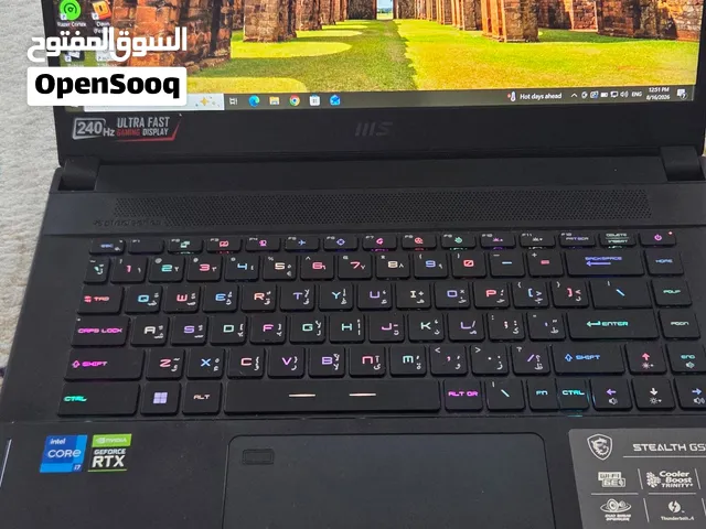 gaming laptop  rtx 3070ti i7 12h 16 gb screen 240 hz