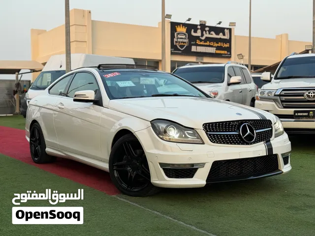 Mercedes-Benz C250 Coupe 2013 GCC Full Option 241,000 KM White Exterior Beige Leather Interi