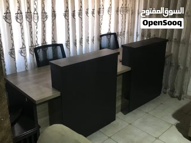 كاونتر استقبال دبل 240سم* 80سم عبارة مكتبين بحال الجديد