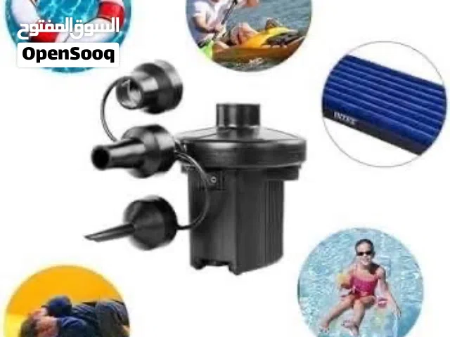 منفاخ بمب كهربا للألعاب المائية وبرك سباحة فرشات نفخ 3 مخارج ب9 دنانير ومنفاخ 12 فولت ولاعه ب12دينار