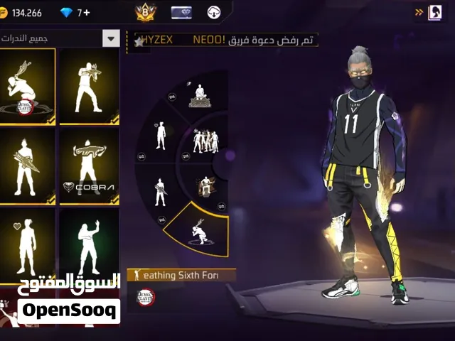 حساب فري فاير للبيع