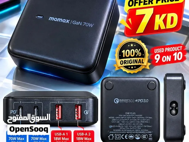 Orignal GAN chargers Anker, Asli, Engage, for MacBook and iPhone Android and tab