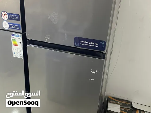 ثلاجة سامكس 322 لتر لون سلفر بسعر حرق شامل التوصيل داخل عمان