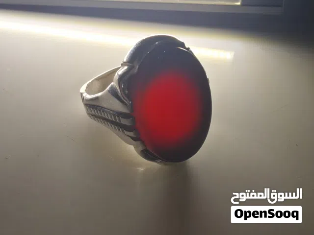 للتميز والنوادر: خاتم عقيق يماني كبدي فاخر - صياغة ملكية ثقيلة 25 جرام لك و للعمر مع ضمان 5 سنوات