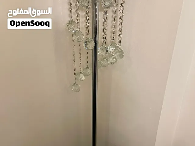 ستاند لامب كرستال  لون فضي  فخم  شبه الجملة جديد  ديكور فخم