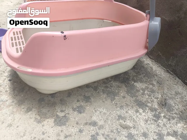 للبيع لتر بوكس كبير مع فرش وصحن للقطط بسعر رخيص الحق