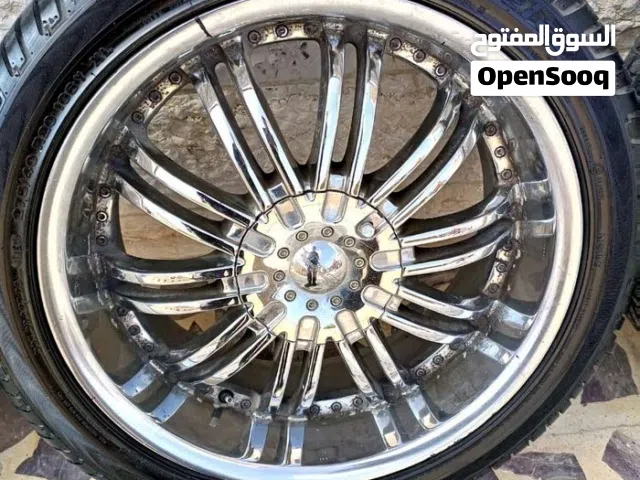 جنط قياس 20 كروم 6 براغي مع كوشوك نص عمر