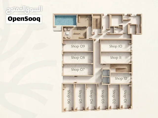 بمقدم 4200 محل تجاري للبيع 26.60 م للبيع في الخوض بجوار العريمي بوليفارد والباقي اقساط مدة 30 شهر