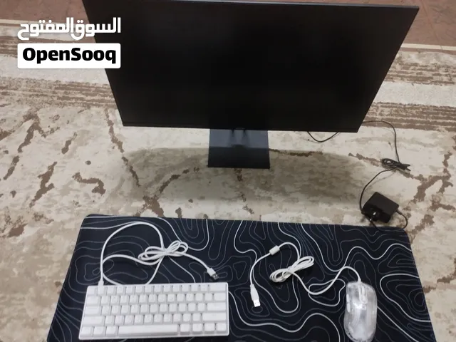 شاشه 27 انش من شاومي مع ماوس و كيبورد ابيض و ماوس باد