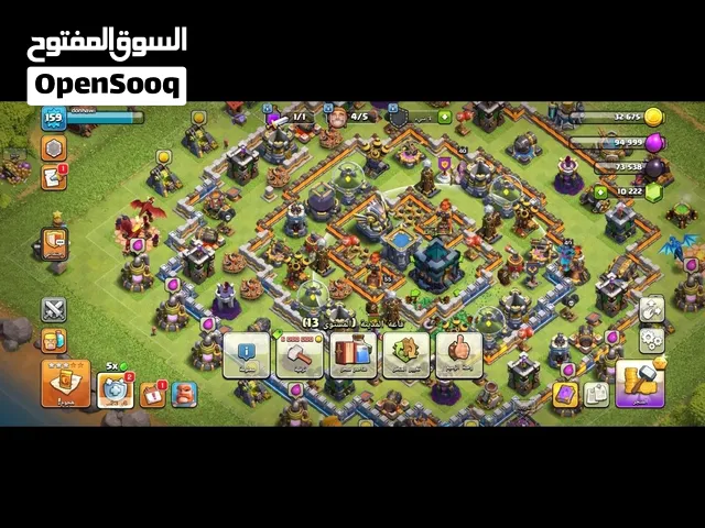 حساب كلاش أوف كلانس تاون 13 للبيع بسعر مناسب جدا ب5 دينار رقم التواصل معي عبر واتس آب هو